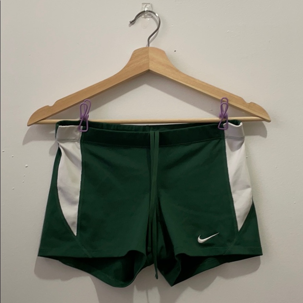 Nike Dri Fit Shorts - Green/White